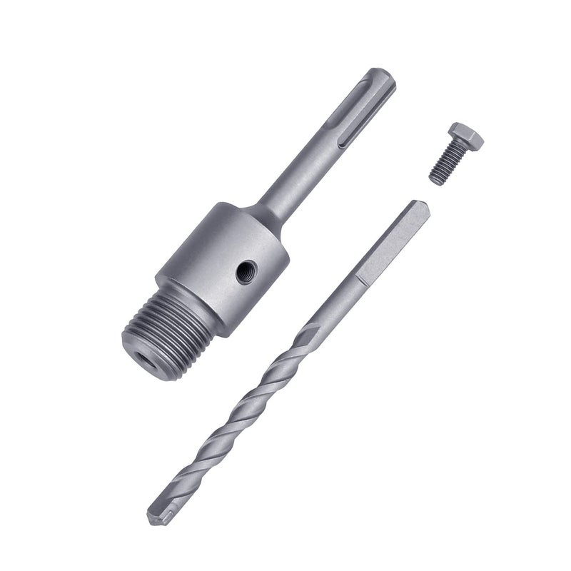 GUICGOC 160mm / 6.3 inch SDS Plus Shank Connecting Rod with a Pilot Drill Bit for Concrete Cement Hole Saw (Rod: 160mm SDS Plus) - Image 2